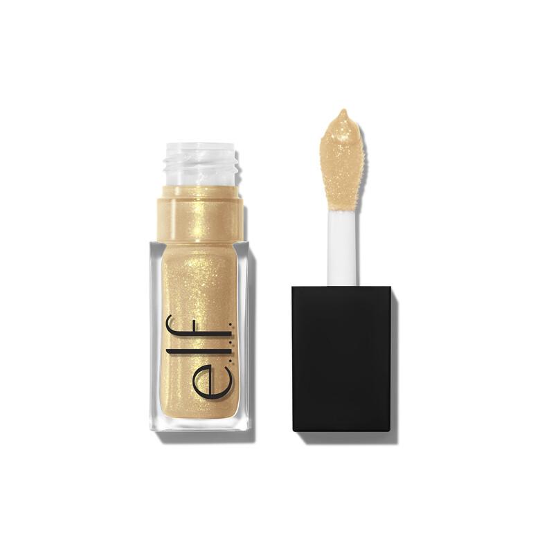 e.l.f Glow Reviver Lip Oil - Citrine Gleam - Clear + Gold Pearl